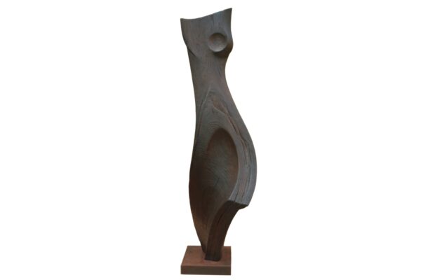 sculpture bois femme abstraite