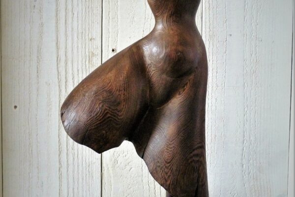 sculpture bois buste danseuse