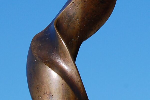sculpture bronze golfeur abstrait
