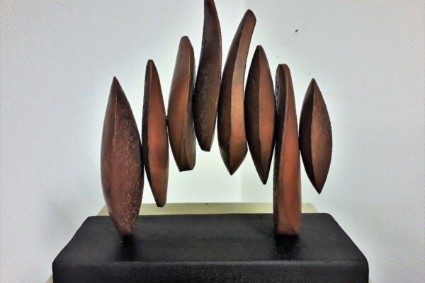 sculpture argile abstrait